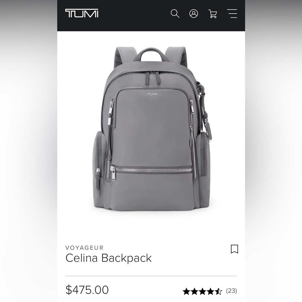 Tumi Voyageur Celina Backpack Gray